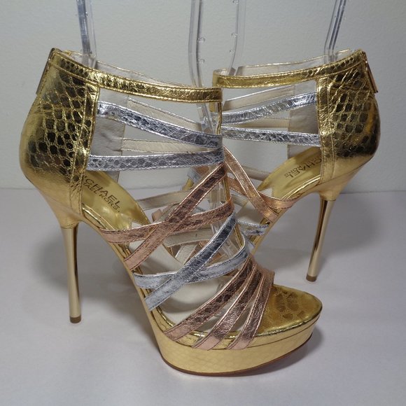 Michael Kors Size 6 MADDIE PLATFORM New Sandals - Picture 1 of 15